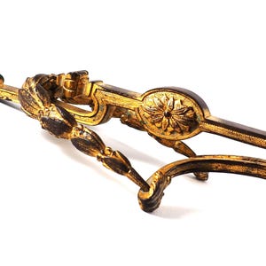 Antique Bronze Gilt Furniture Handle: Napoleonic Empire Decor, France (16.5 cm)