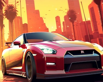 Wallpaper Nissan GTR R35 Miami