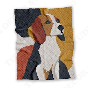 Beagle Blanket CROCHET PATTERN | Scent Hound Afghan | Hunting Dog Throw | Corner-to-Corner | PDF | Instant Download