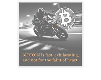 Bitcoin is fast Stickers