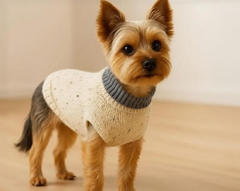 Dog Sweater Knitting Pattern Warm Soft Pullover for Small Medium Large Dogs and Pets Easy DIY PDF Pattern for Beginner Pet Outfit Knitters