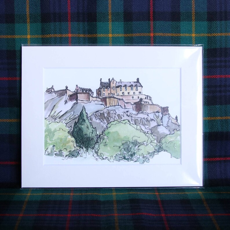 Edinburgh Castle Art Print - Etsy
