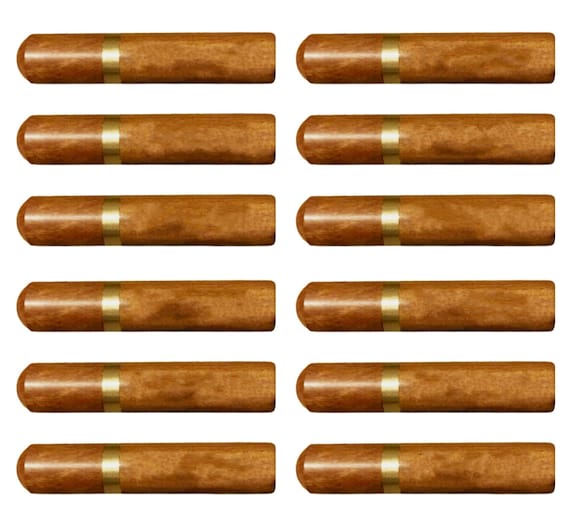 Set of Twelve Natural Rosewood Cremation Urn / Scattering Tubes, with Individual Pouches - Fits in Pocket/Purse, TSA Approved