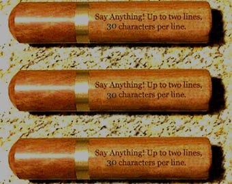 Set of FIVE PERSONALIZED Rosewood Cremation / Scattering Tubes - Fits Pocket/Purse, Perfect for Travel, TSA Compliant