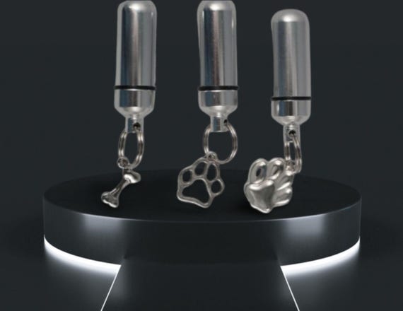 Pet Cremation Urn Set - Three Cremation Urn Keepsakes with Velvet Pouches & Fill Kit