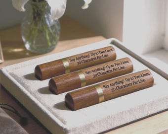 Set of THREE Rosewood Cremation Urns/Scattering Tubes - Fits Pocket/Purse, Perfect for Travel