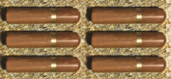 Set of SIX Natural Rosewood Cremation Urn / Scattering Tubes - Fits in Pocket/Purse, TSA Compliant, Very Secure - Minimalist Urn for Ashes