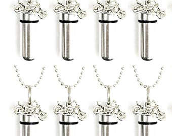 ATOP Motor Piston Cremation Urn Necklace – Stainless Steel Memorial Jewelry