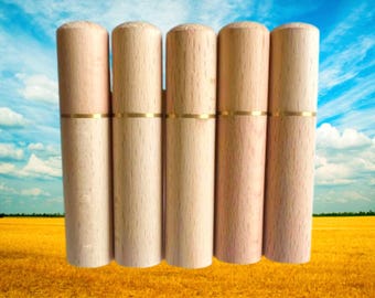 Set of FIVE Beautiful Sandalwood Urns/Scattering Tubes - TSA Compliant for Travel