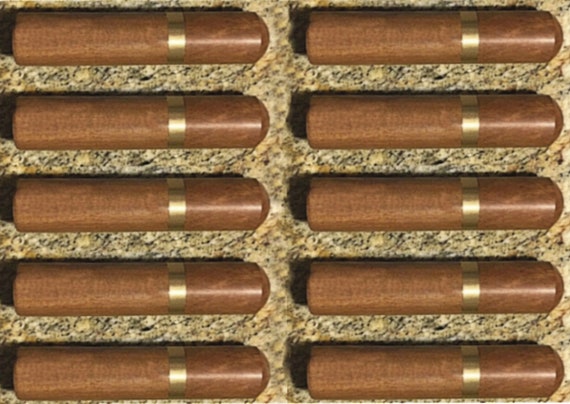 Set of TEN Natural Rosewood Cremation Urn / Scattering Tubes - Fits in Pocket/Purse, TSA Compliant, Very Secure - Minimalist Urn for Ashes