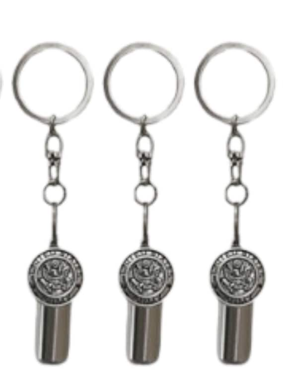 Set of THREE Cremation Urns on Swivel Steel Keychains with ARMY MEDALLION - Memorial Jewelry, Cremation Keepsake, Personalized Urn