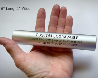 Brushed Stainless Steel, Scattering / Cremation Tube | Acrylic Stand | Microfiber Pouch | Secure I  6" x 1"
