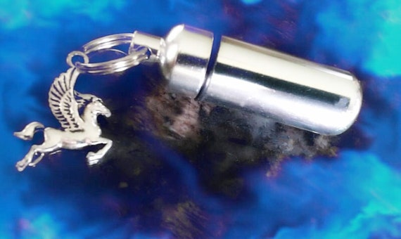 Pegasus Winged Horse CREMATION URN Necklace  with Velvet Pouch & Fill Kit - Memorial Keepsake, Horse Urn, Pet Urn, Loss of Child
