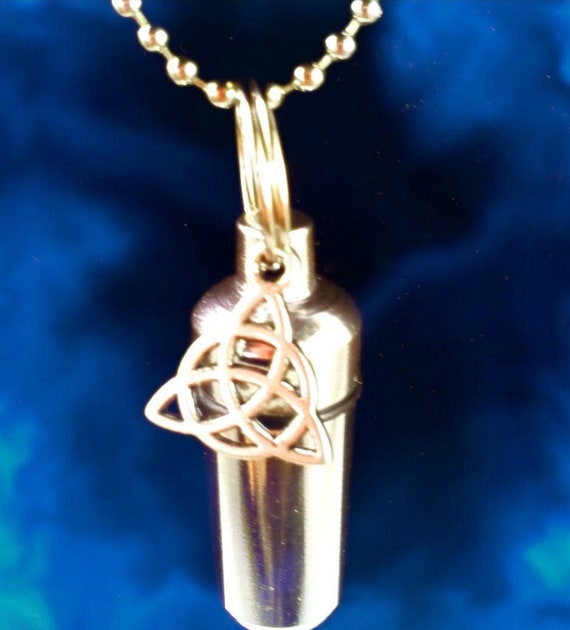 Complete Set - INFINITY - Cremation Urn on 24" Necklace - Hand Assembled.... with Velvet Pouch and Fill Kit