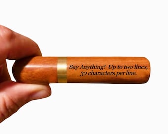 Natural Rosewood Cremation Urn / Scattering Tube - Fits in Pocket/Purse, Perfect for Travel, TSA Compliant, Very Secure - ENGRAVABLE!!