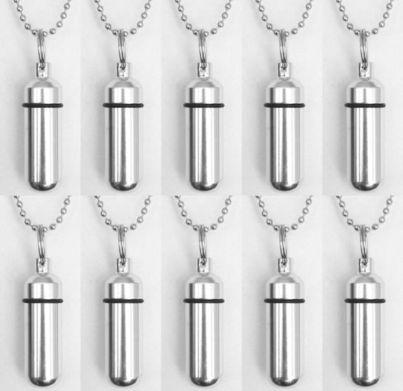 Set of TEN Classic Silver CREMATION URN Necklace with Engraved "Love Hearts", Memorial Jewelry, Urn For Human Ashes, Pet Urn, Personalized