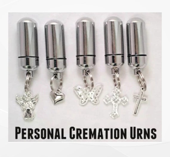 Special Assortment of FIVE CREMATION URN Necklace Keepsakes, with Filigree Cross/Heart/Angel/Butterfly/Hollow Cross, Urn for Human Ashes