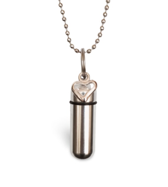 Silver Cremation Urn Keepsake with Silver OPEN HEART, Velvet Pouch & Fill Kit - Loss of Mom, Celebration of Life, Child Loss, Infant Loss