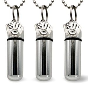 Set of Three Silver Baseball Glove CREMATION URN Necklaces - Mourning Keepsake, Ashes Necklace, Pet Urn, Child Urn, Personalized Urn