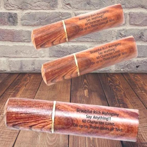 THREE Mahogany Urns/Scattering Tubes - Fits in Pocket/Purse, TSA Compliant for travel - Engraving Included