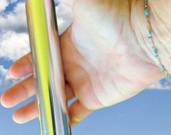 Polished Stainless Steel, Scattering / Cremation Tube | Acrylic Stand | Microfiber Pouch | Secure I  6" x 1"