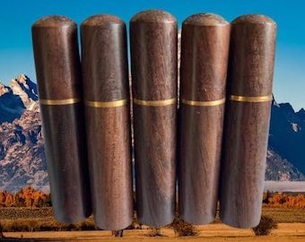 Set of FIVE WALNUT Cremation Urns/Scattering Tubes - TSA Compliant for Travel