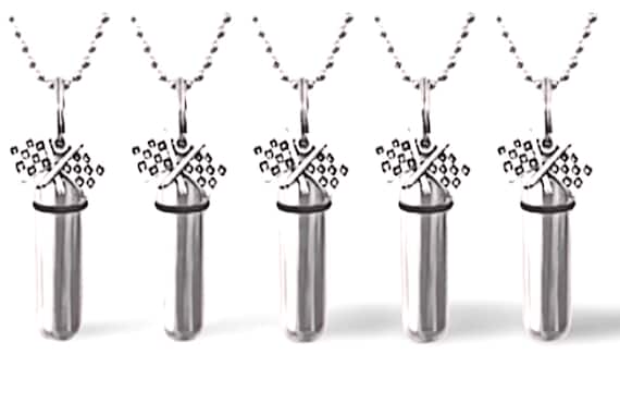 FIVE Racing Flag CREMATION URNS on 24" Steel Ball Chain Necklaces - Memorial Keepsake, Urn Necklace, Ashes Jewelry, Urn for Men