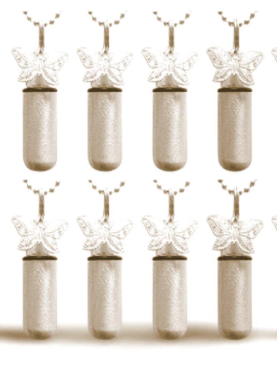 EIGHT Brushed Silver Lace Butterfly CREMATION Urn Necklaces, Mourning Keepsake, Custom Engraving Available!