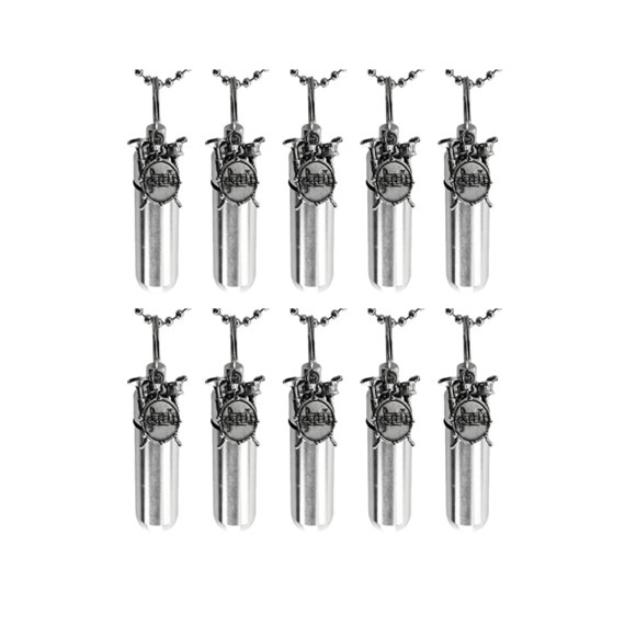 Set of TEN Silver Drum Set CREMATION URN Necklaces, Memorial Urn, Cremation Keepsake, Personalized Urn, Mourning Jewelry, Bereavement Gift
