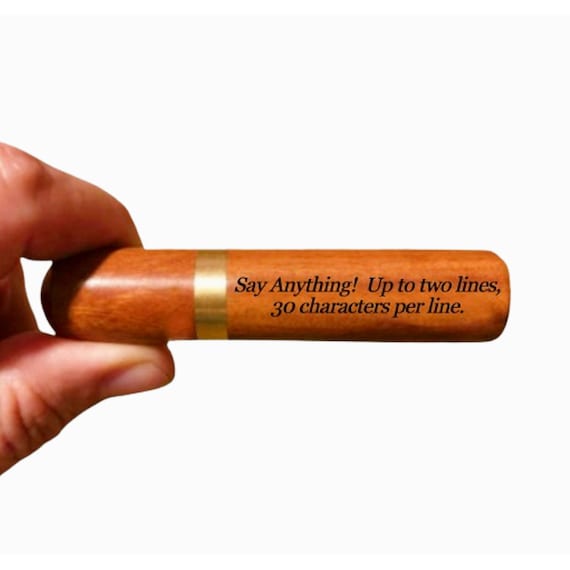 Set of 15 PERSONALIZED Rosewood Cremation Urns / Scattering Tubes - Fits in Pocket/Purse, Perfect for Travel, TSA Compliant, Custom Engraved