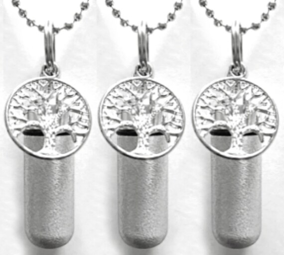 Set of Three Tree Of Life CREMATION URN NECKLACES - Mourning Jewelry, Ashes Keepsake, Loss Of Child, Loss Of Loved One, Custom Engravable