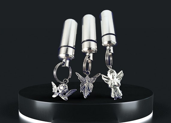 Trio of Angels - 3 CREMATION URN Necklaces in Velvet Pouches w/Fill Kit - Memorial Jewelry, Ashes Keepsake, Personalized Urn