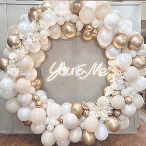 Gold Balloon Garland Kit - 122 piece kit gold, white, natural balloons, balloon arch kit, birthday balloons,hen party,  party supplies