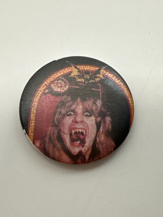 Original 1980's Ozzy Osbourne Pin Pinback Button - image 1