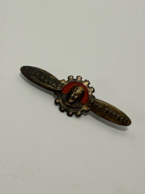 Antique Capt. Hawks Sky Patrol Flight Wings Pin