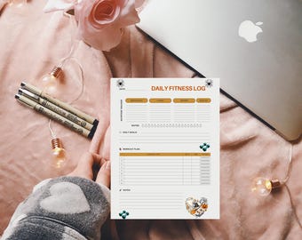 Daily Fitness Log,Track Workouts,Water Intake,Daily Goals