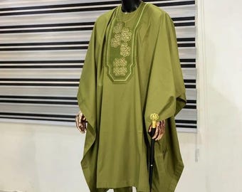 Ibori men agbada/3 piece set/Agbada for wedding/groomsmen suit/senator wear/ handmade clothing/traditional suit/Birthday suit/dashiki/gift