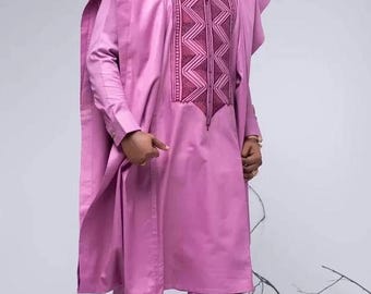 Fiyin African agbada, 3 Piece set/African men clothing/wedding suit/prom dress/ groom suit/dashiki/Senator wear/men outfit/Traditional suit