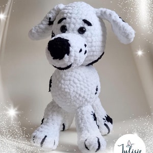 The Dalmatian, crochet dog, amigurumi dog, amigurumi pattern, crochet pattern, crochet dalmatian, amigurumi dalmatian, pattern in ENG and PL