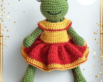 Amigurumi Frog Crochet Pattern, PDF, Toy Animal