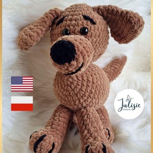 Crochet Dog, crochet pattern dog, amigurumi Dog pattern PDF in English, crochet pattern plush baby toy, dog amigurumi, amigurumi dog puppy