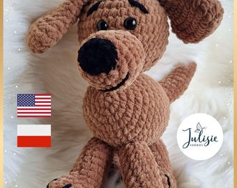 Amigurumi Hund Häkelanleitung: Plüschtier Welpe (PDF Häkelanleitung, digitaler Download)