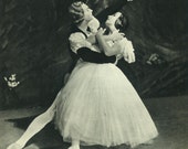 1950, Tamara Toumanova, Igor Youskevitch, Giselle, Drury Lane Theatre, Baller bailarín, Ballet romántico, negro y blanco bailarina impresión 35