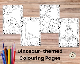 Dinosaurs Colouring Pages Printable Book Dinosaurs Reptiles Animal Coloring
