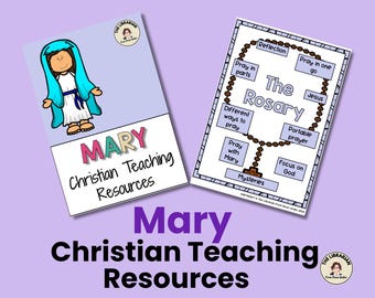 Maria, Mutter von Jesus Aktivitätspaket: Bibelstudie, Homeschool-Ressource US-Brief (PDF-Download, mehr als 80 Seiten)