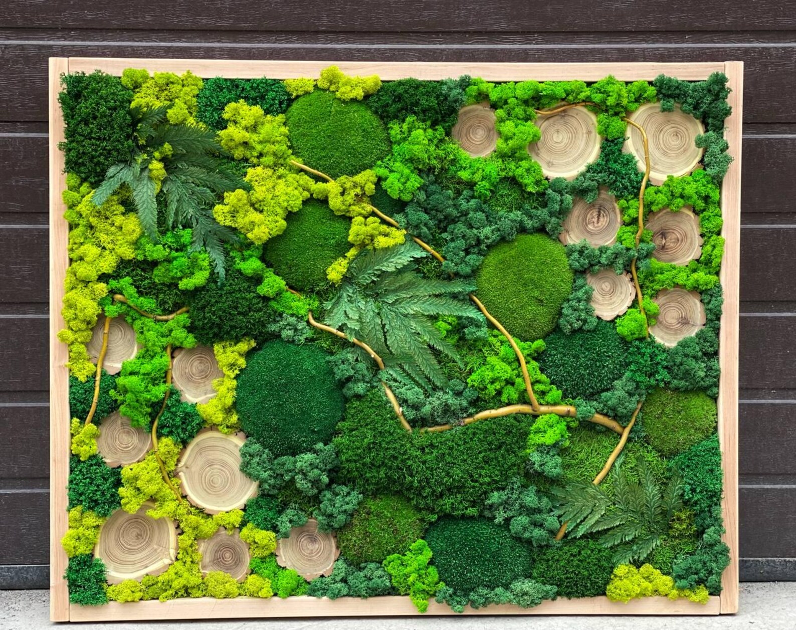 Photo inspiration: Gallery Detail: Moss Frame Preserved Moss Wall Art Nature Room Decor Eco
