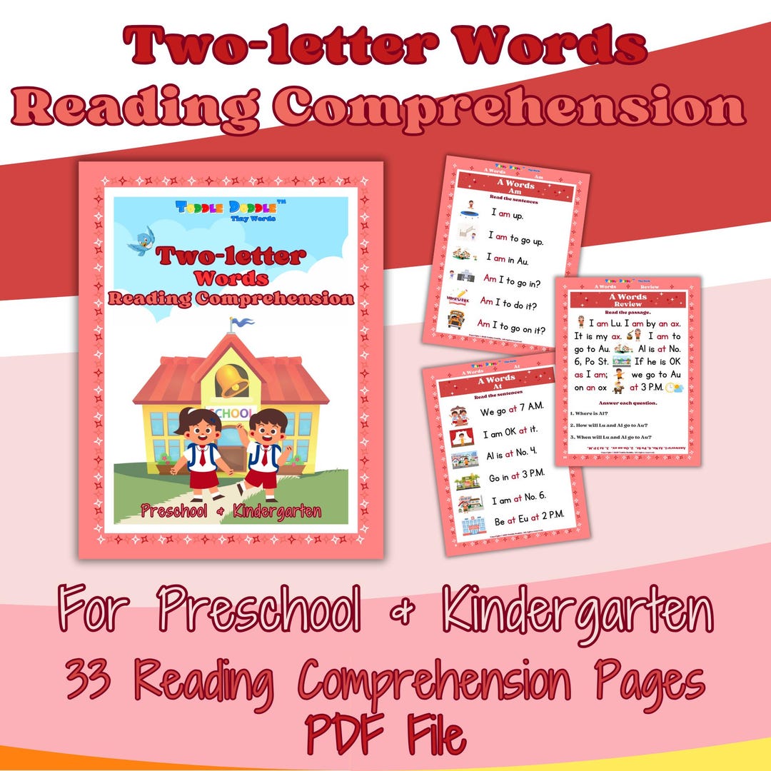 Reading Comprehension Worksheets for Preschool & Kindergarten ...