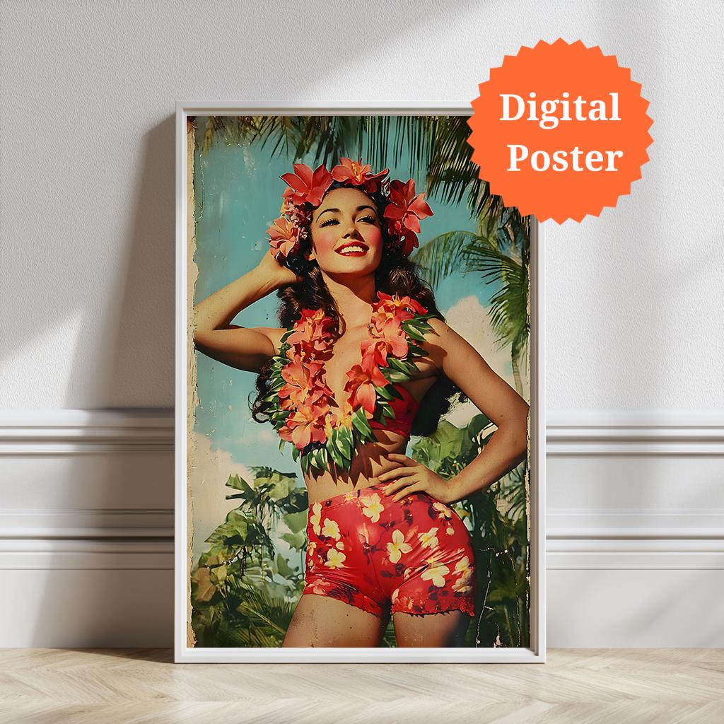 Hawaii hula painting - Etsy 日本