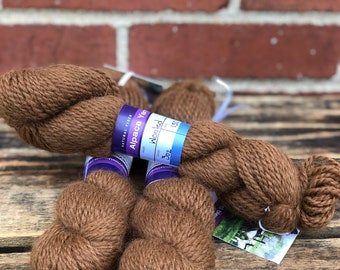 Alpaca Yarn, Worsted Weight, Medium Brown