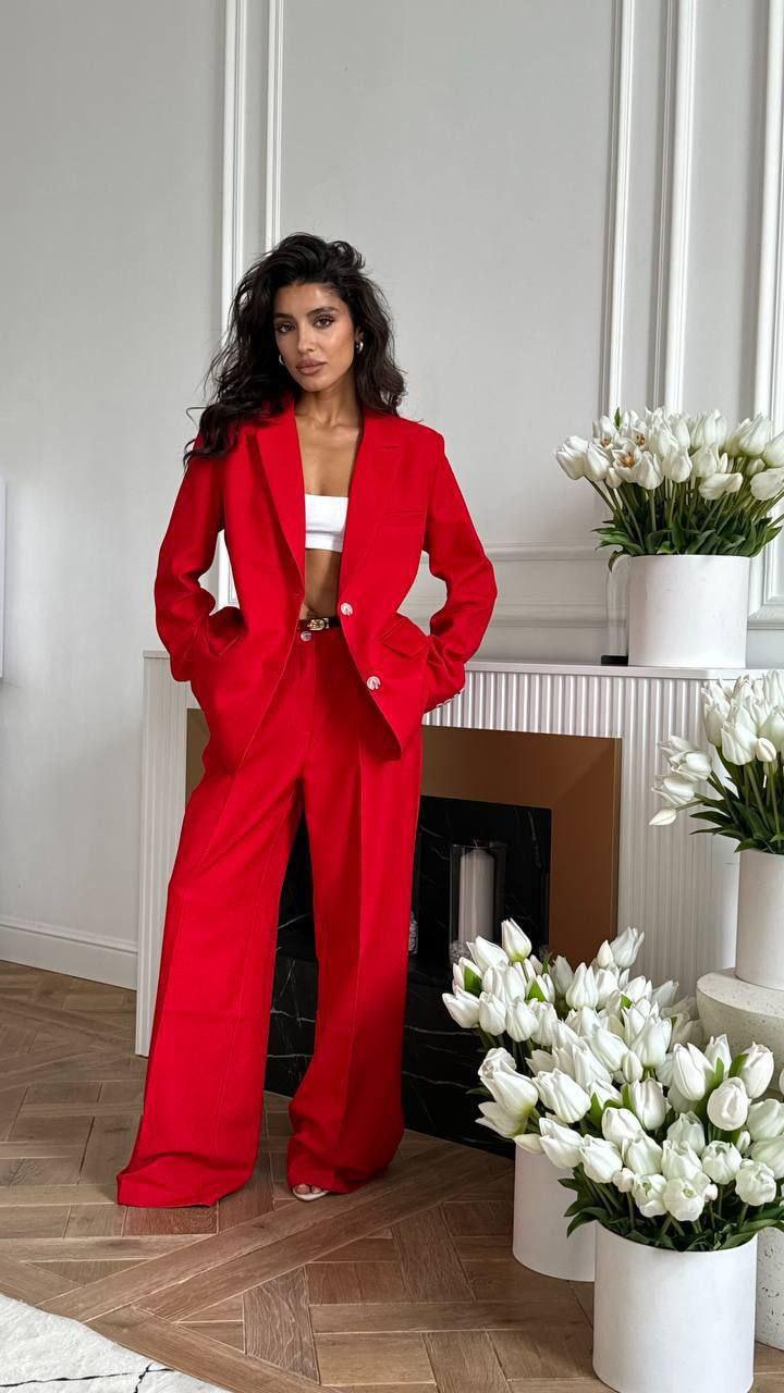 Casual Loose Ruffled Sling Two-piece Suit